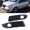 Для VW POLO GTI 2006 2007 2008 2009 MK4 9N3 передний бампер автомобиля противотуманные фары рамка крышка решетка противотуманные фары накладка на капот