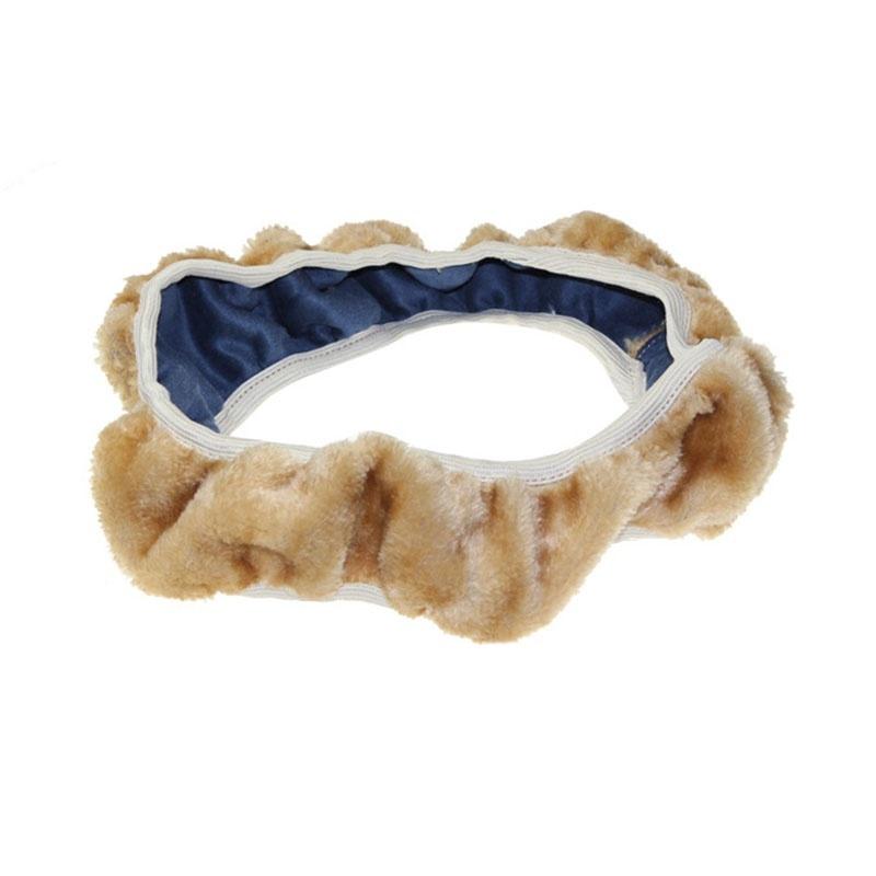 Зимний плюшевый чехол на руль, автомобильный аксессуар, ручки, авто, одноцветный чехол