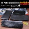 Qianxing A5 Frosted Black Melamine Rectangular Serving Plates