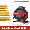 Small Portable Industrial Heater Household High Power Warm Air Blower Bathroom Quick Heating Desktop Hot Air Fan