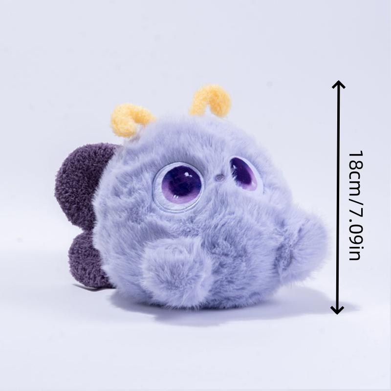 Cute Butterfly Fairy Plush Toy Colorful Stuffed Animal Magical Kawaii Insect Plushie Soft Collectible for Kids,Teens Fairycore
