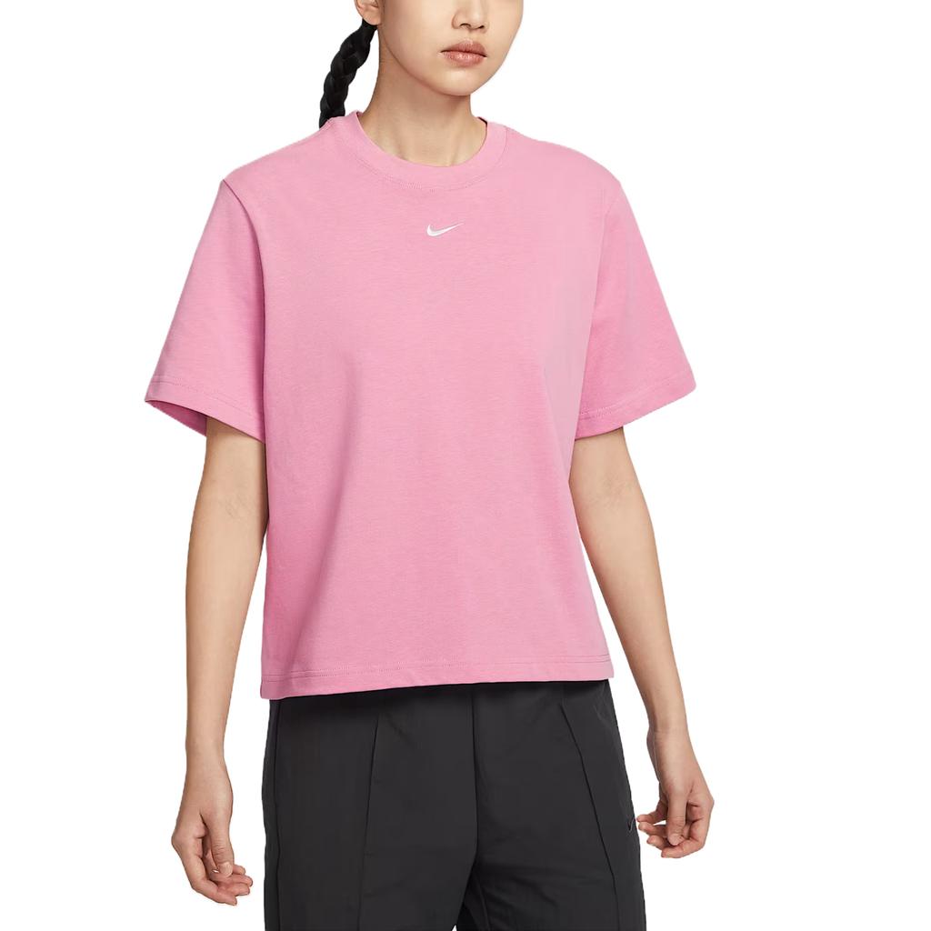 Nike Sportswear Essentials Swoosh Comfortable Fashionable Minimalist Short Sleeve T-Shirt Women T-Shirts DD1238-699