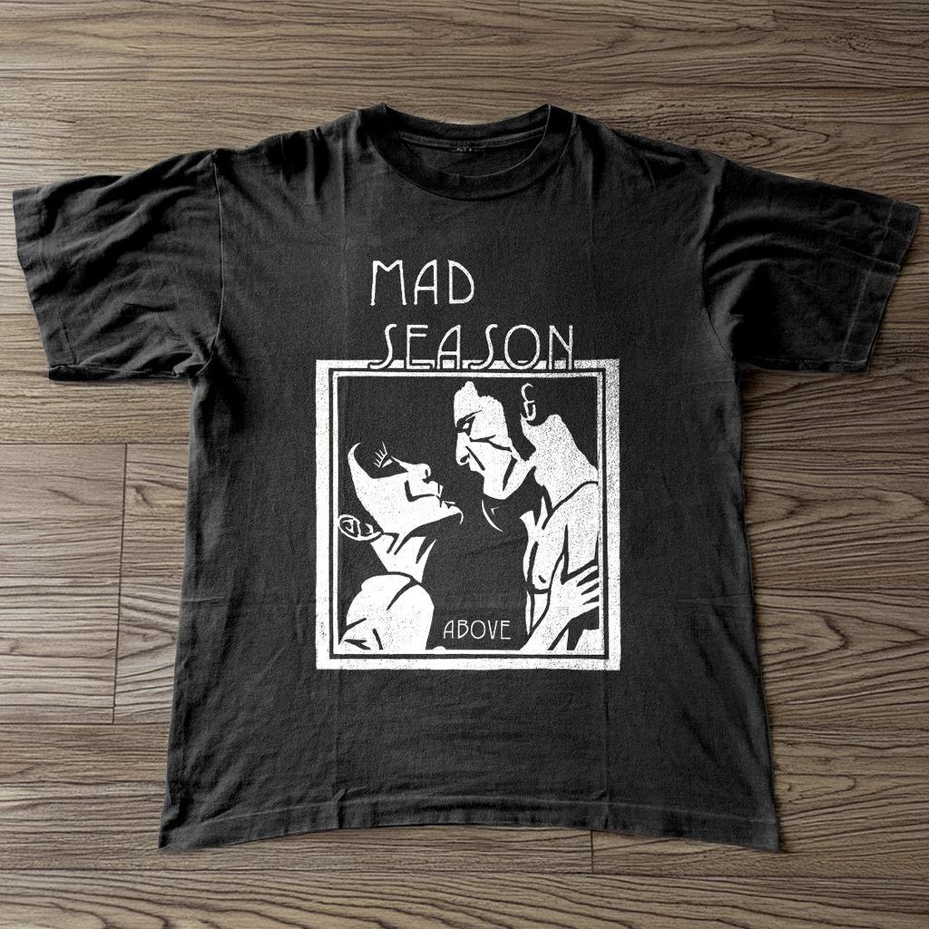 НОВЫЙ! Mad Season Above Альбом Винтажный Стиль Черная Унисекс Футболка S-5XL