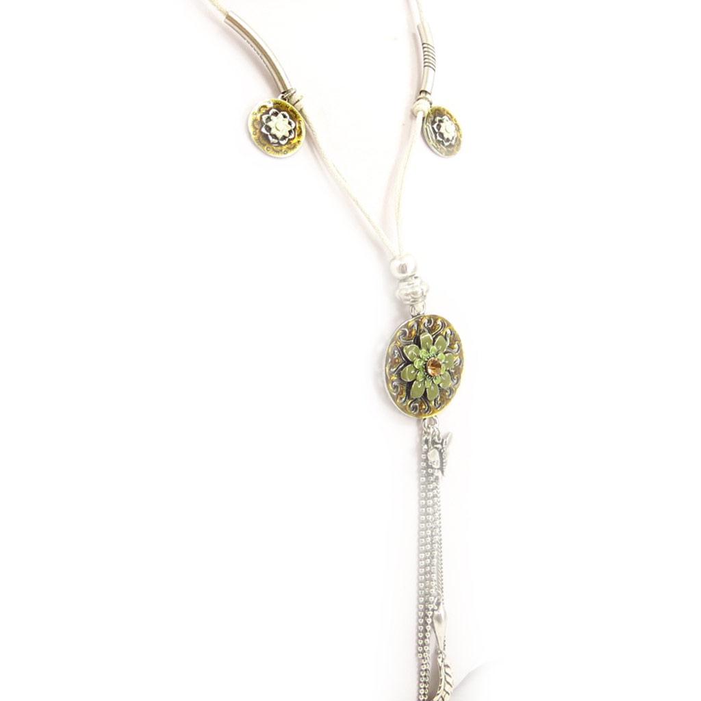 Les Trésors De Lily [E5755] - Дизайнерское длинное колье «Воспоминания о прошлом», янтарный