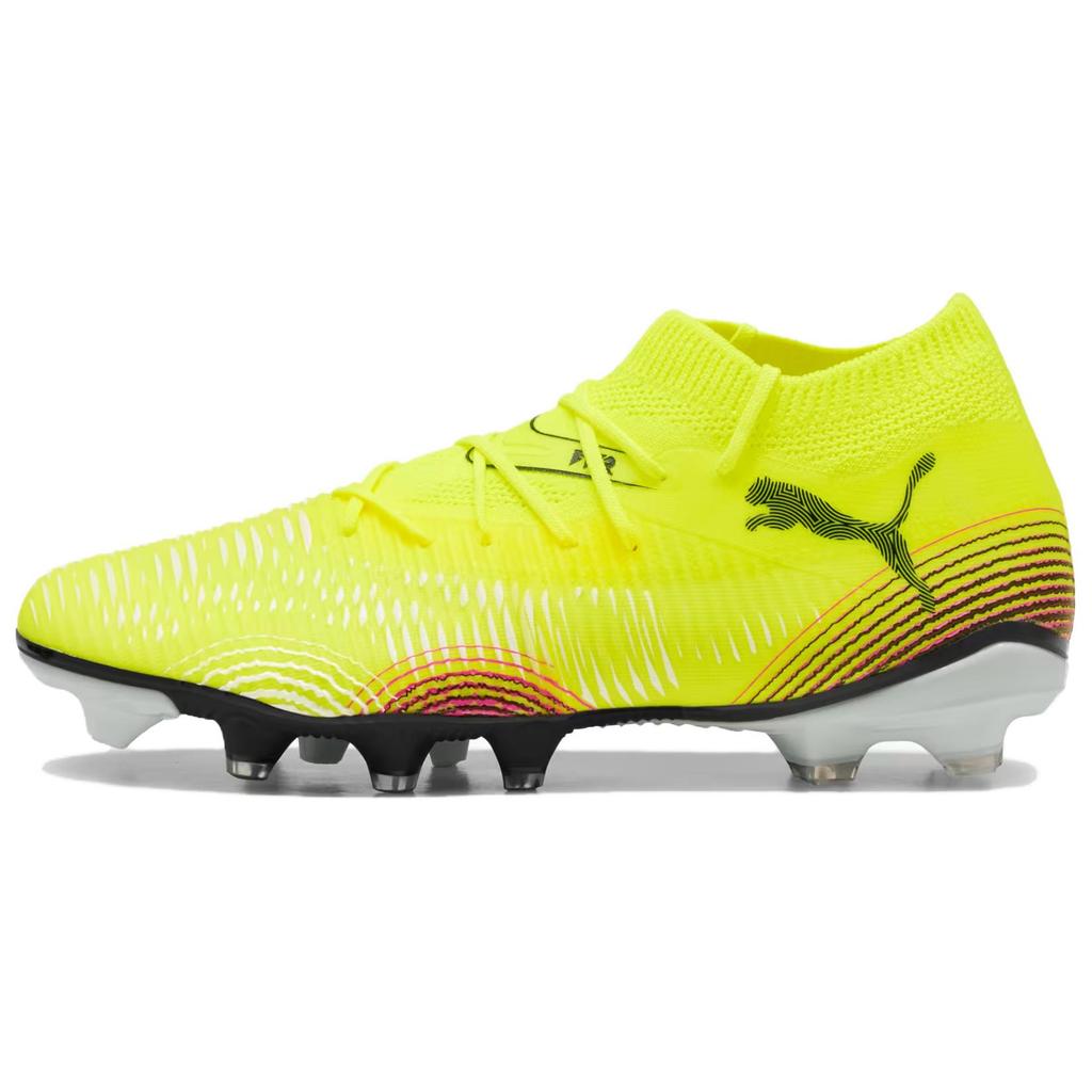 Puma Future 8 Match Fashion Comfortable Soccer Shoes Women Soccer Shoes Yellow Black 108382-03