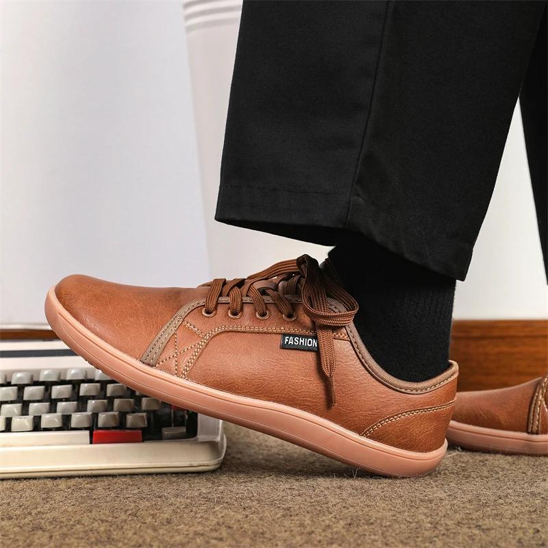 Модные новые унисекс широкие туфли дышащая сетка мужские босые туфли с широким носком брендовые балетки мягкие нулевая подошва кроссовки с широким носком большой размер