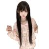 Women's Long Wig - 80cm Lolita Style with Natural Bangs and Full Headpiece