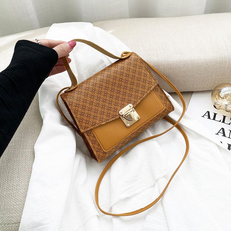 Универсальная портативная маленькая квадратная сумка, модная ретро-сумка через плечо для женщин, сумка-мессенджер, простая маленькая сумка, новая модная