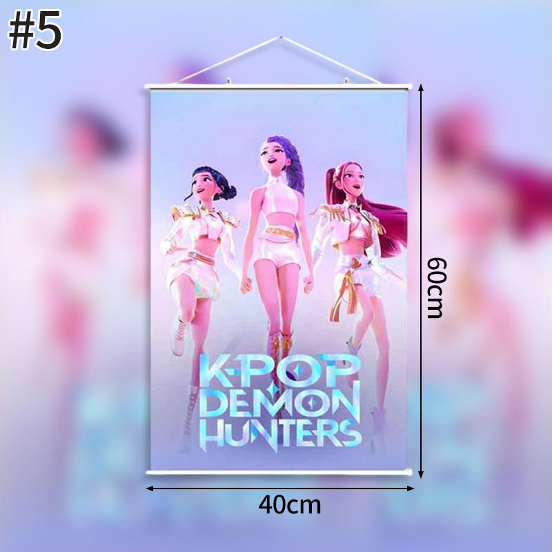 К-поп Охотники на демонов Задник Huntrix Мультяшный гобелен К-поп Воин Постер Домашняя вечеринка Настенный фон