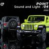 1:32 Jeep Wrangler Rubicon Off-road car Alloy Model Car Toy Diecasts Metal Casting Sound and Light Car Toys For Children Vehicle ALR1