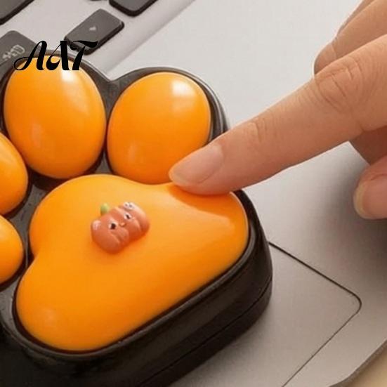Portable Anxiety Relief Toy Halloween Cat Paw Squeeze Toy, Stress Kitten Claw Sensory Toys Soft Stretchy Pet Fidget for Kids and Adults Shape