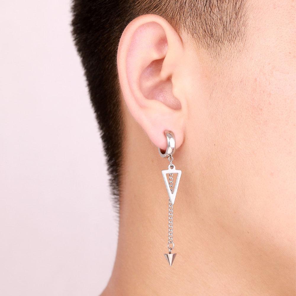 Tassel Hypoallergenic Titanium Steel Dangle Earrings Drop Earrings Fashion Jewelry Ear Clip