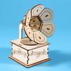 1 набор DIY ретро граммофон модель комплект ручной работы деревянная головоломка ручной заводной фонограф