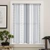 Line Flower Decoration Sheer Curtains for Kids Bedroom Living Room Voile Window Curtains Tulle Drapes