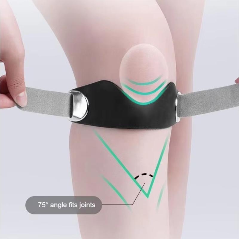 1Pcs Patellar Tendon Support Strap Adjustable Silicone Compression Patella Band Stability Knee Brace,Support Basketball