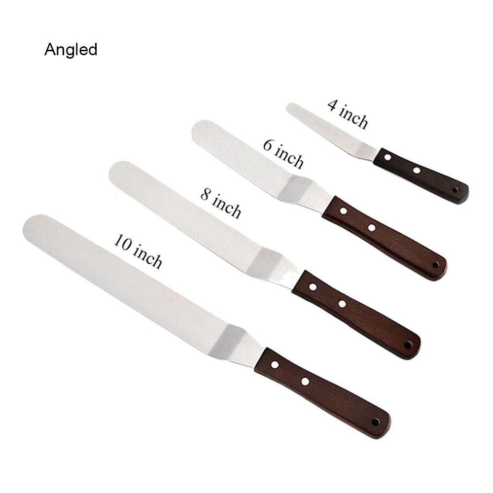 Inch Stainless Steel Decoration Smoother Pastry Baking Butter Icing Frosting Cake Spatula Cream