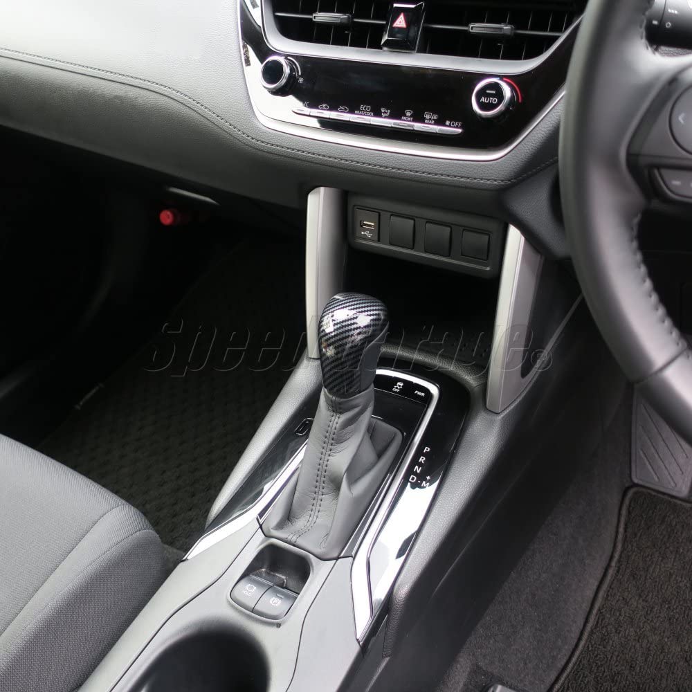 Speed Garage Toyota Corolla Cross ZSG10 Type Exclusive Shift Knob Cover Garnish Carbon Tone for TOYOTA COROLLA CROSS 2021 Interior Dress Up Custom