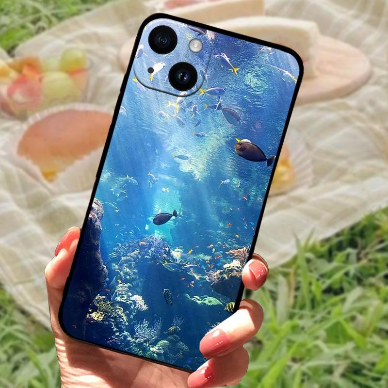 Милый чехол для телефона с животными для iPhone 15 Plus, мягкий силикон TPU, ударопрочная задняя крышка для iPhone 15 Pro Max 15Pro, защитные чехлы