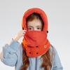 Children's Hat Winter Boys Girls Outdoor Velvet Warm-Keeping Bomber Hat Mask Scarf All-In-One Hat