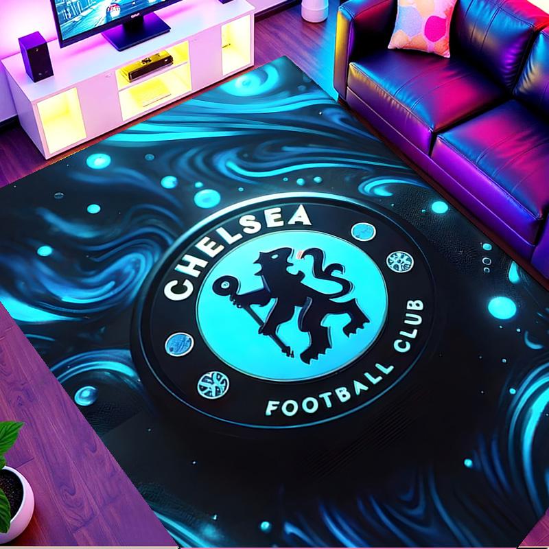 Chelsea F.C Print Rug, Washable Floor Carpet, For Entryway Dorm Laundry Room Office Study, Home Decor Birthday Christmas Gift