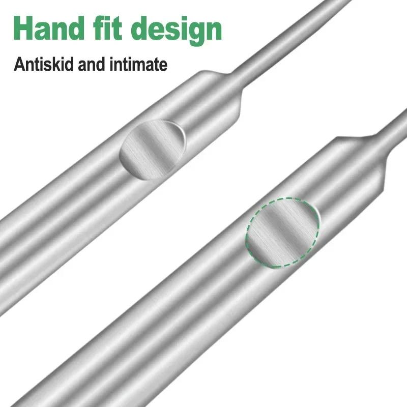 Средство для удаления кутикулы, толкатель омертвевшей кожи, хирургический класс, нержавеющая сталь, инструменты для маникюра, скребок, очиститель для ногтей, триммер