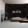 Образовательное настенное панно по математике с уравнениями, графиками и геометрией на доске