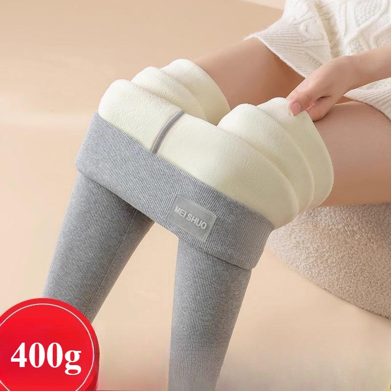 Женская верхняя одежда на осень и зиму, очень толстые брюки с высокой талией из овечьей шерсти, большого размера, эластичные, тонкие, теплые, хлопковые.