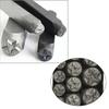 6pcs Versatile Star Shaped Metal Stamp Set Carbon Steel Punch Tools for Hobbyists Leather and Wood Embossing Supplies