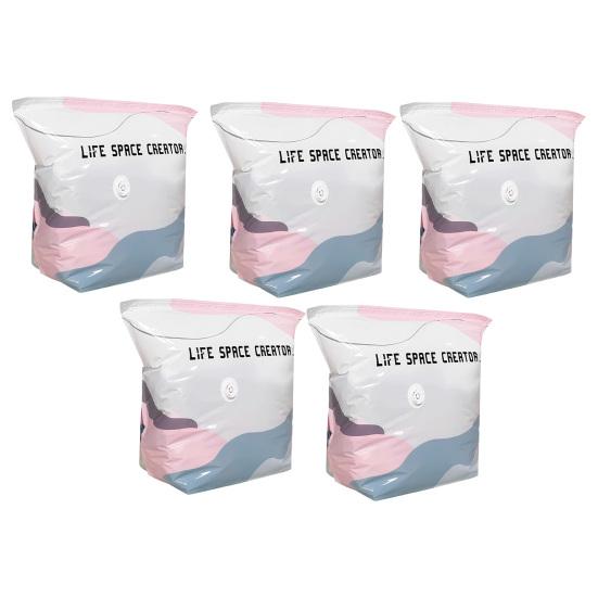Pumpless Vacuum Storage Bags, Durable Mildew Proof Moisture Proof Clothes Storage, Large Capacity Design Compression Bags, for Clothes Bedding