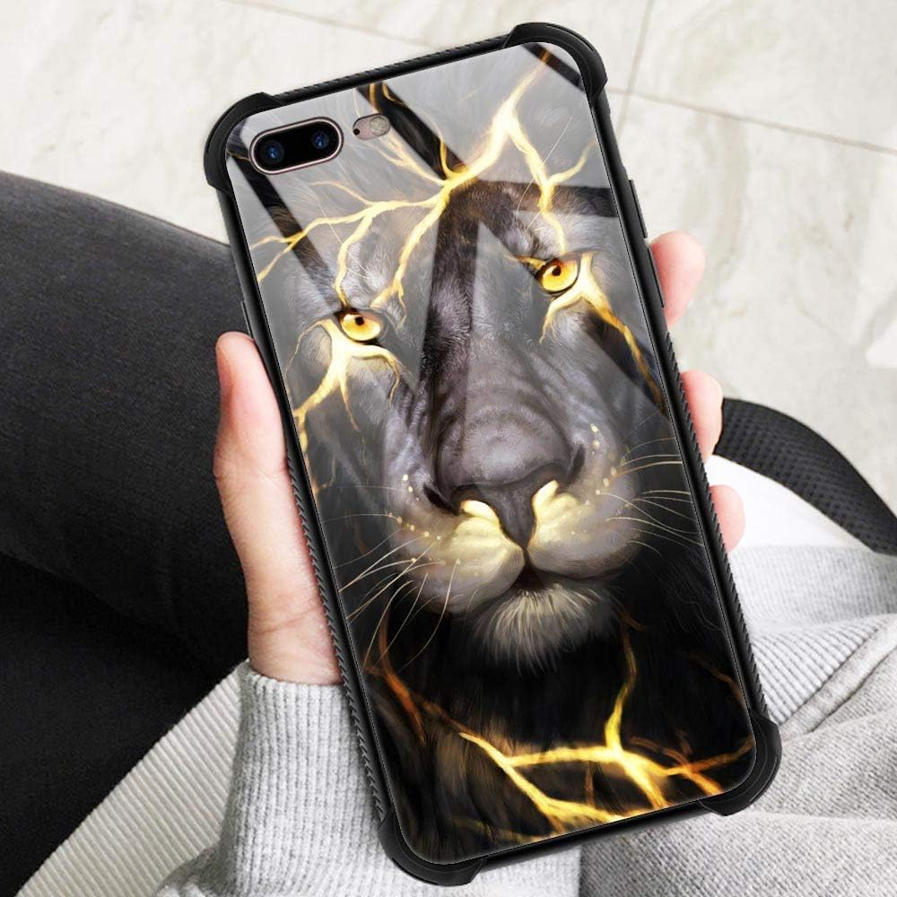 for iPhone 7/8 Plus Case, Military-Grade Protection, All-Around Shockproof Corners, Anti-Scratch Phone Case for iPhone 7/8 Plus, Magma Lion