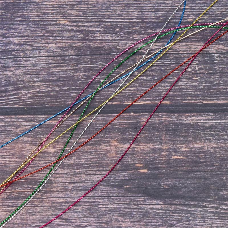 1 мм веревка для бирок, неэластичная веревка, цветная веревка с зеленым луком, шнурок для рождественских колокольчиков, веревка для поздравительных открыток 100 метров