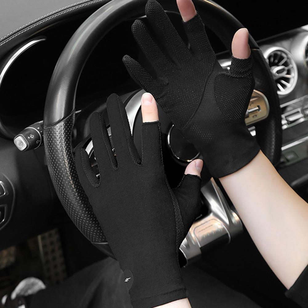 Elastic Sun Protection Gloves Thin Cycling Driving Gloves Summer Sunscreen Gloves Sports