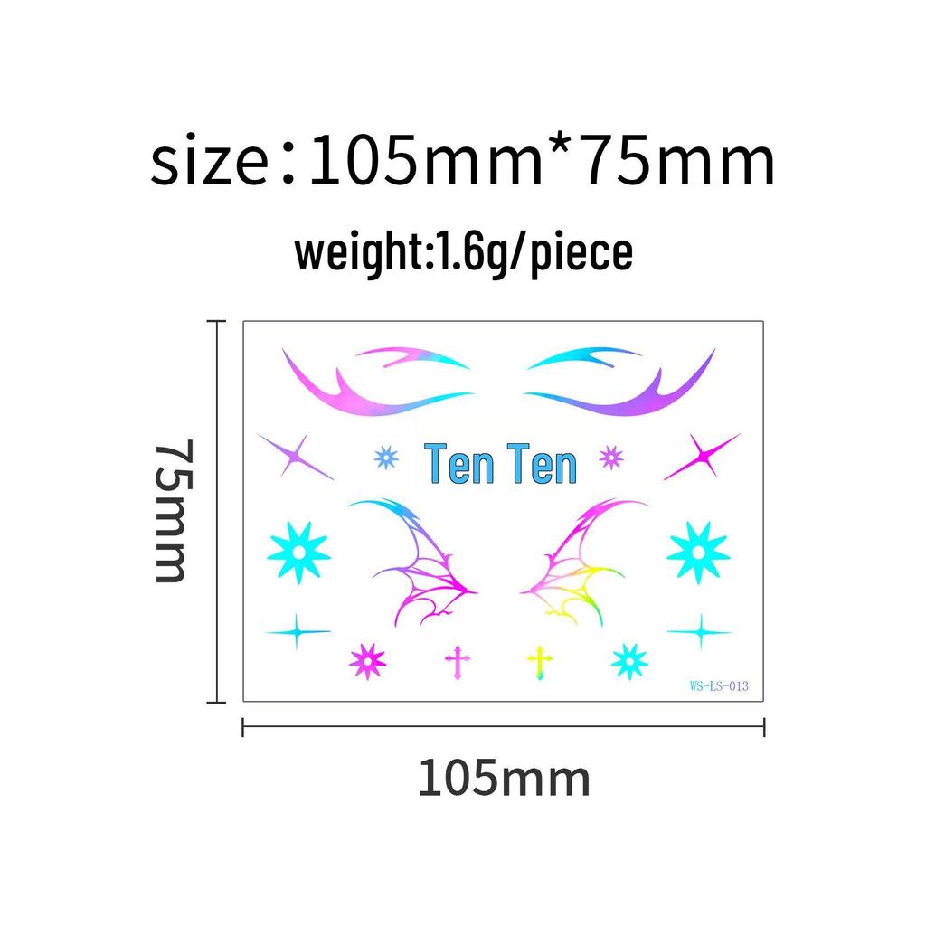 Европейско-американский трансграничный музыкальный фестиваль - Лазерные наклейки для подводки глаз - Водонепроницаемые и стойкие одноразовые татуировки