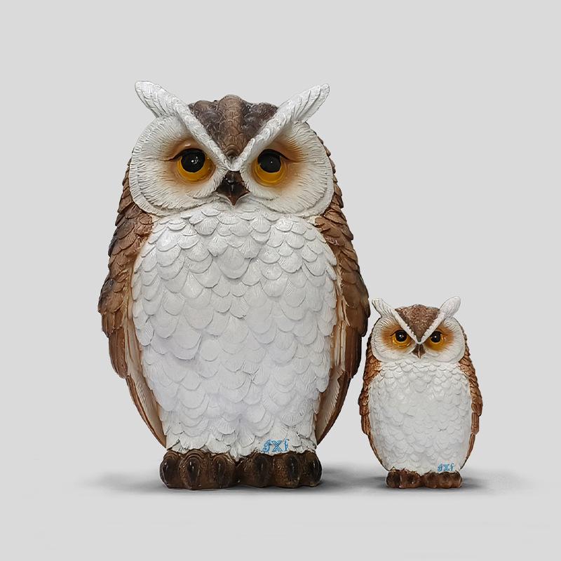 Креативное украшение-сова из смолы: Милый суккулент, подходящий для отпугивания птиц, для декора сада