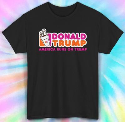Футболка Дональда Трампа | Америка держится на Трампе | Смешная политическая футболка S-5XL