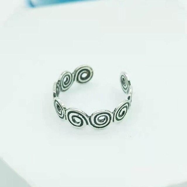 Ins античная родиевая цепочка в форме сердца с завитками геометрическая мужская манжета на костяшки пальцев открытая корейская мода женские украшения для вечеринок