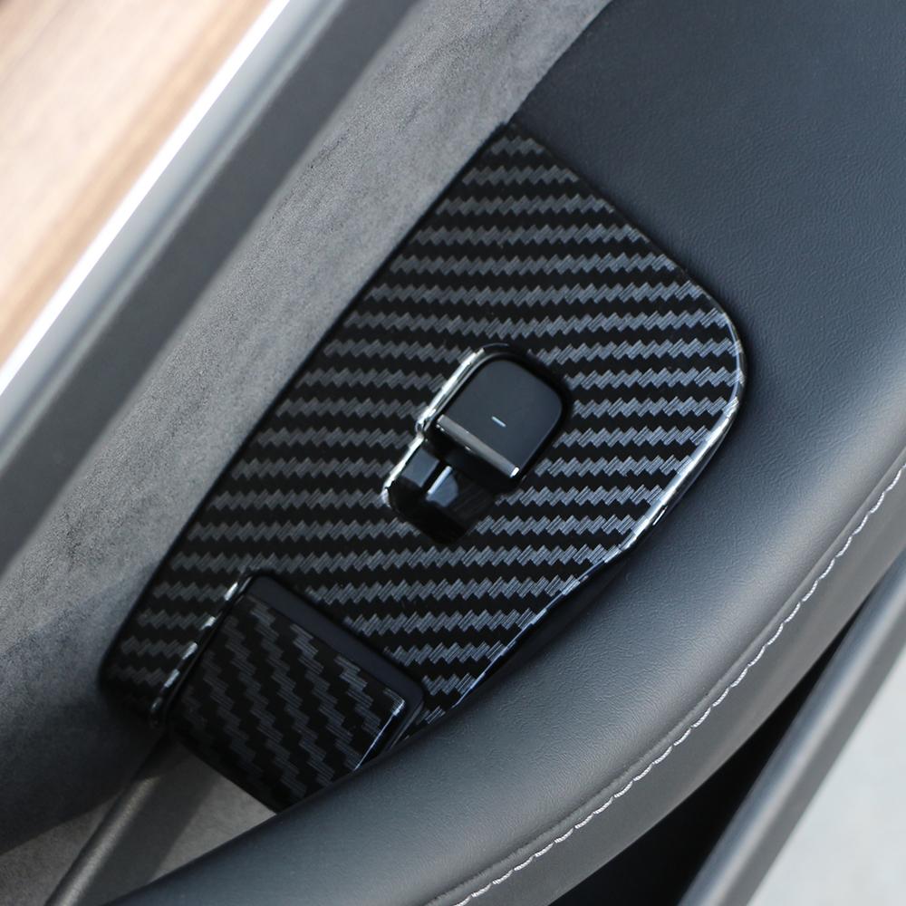 Для Tesla Model 3 Model3 2017 2018 2019 2020 2025 2025 2025 Панель управления стеклоподъемником Декоративная наклейка Отделка Аксессуары