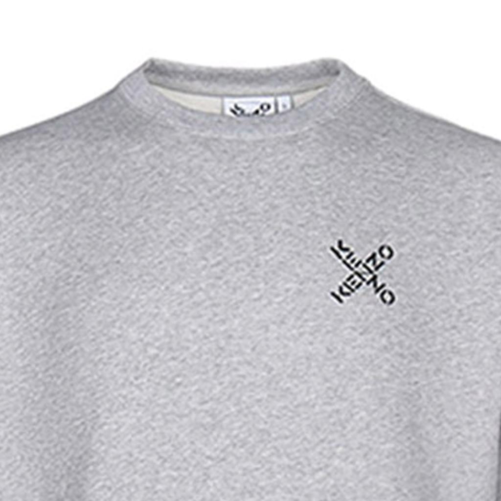 KENZO Sweatshirts Men's Pearl Gray Crew Neck Moderate Regular FA65SW0014MS-94