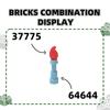 909 шт./Лот 37775 Пламя Блок Moc Цветные Аксессуары Совместим с featuring Кирпич Сделай Сам Ориентированная на обучение детей Игрушка Сборка Подарочная Коробка