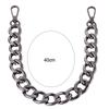 40 см панк-металлическая толстая цепочка для сумки через плечо с ручками для сумки своими руками (черный)