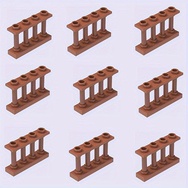 20pcs 1x4 Dots Farm & Garden Building Block Set with Ranch Fence - MOC DIY Animal Scene Playset,ccompatible with 15332