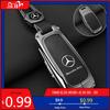 GLC GLB Zinc Alloy Leather Car Remote Key Case Cover For Mercedes Benz A C E S G Class GLC CLE CLA GLB GLS W177 W205 W213 W222