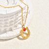 Cheap Trendy Stainless Steel Pendant Necklace Link Chain Geometric Gold Plated Custom Gift DIY Jewelry for Woman Man