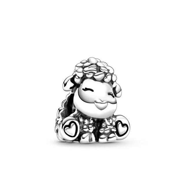 2 шт./лот посеребренные животные серии Ежик Лиса Панда висячие бусины подходят для браслетов-подвесок «сделай сам» ожерелья для женщин изготовления ювелирных изделий