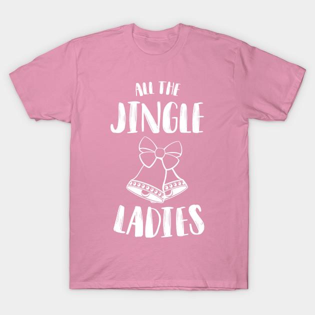 Женская футболка All The Jingle Ladies с принтом Харадзюку, кавайная футболка, летняя футболка с коротким рукавом, женская футболка, топ