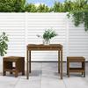3 Piece Garden Bistro Set Honey Brown Solid Pine Wood