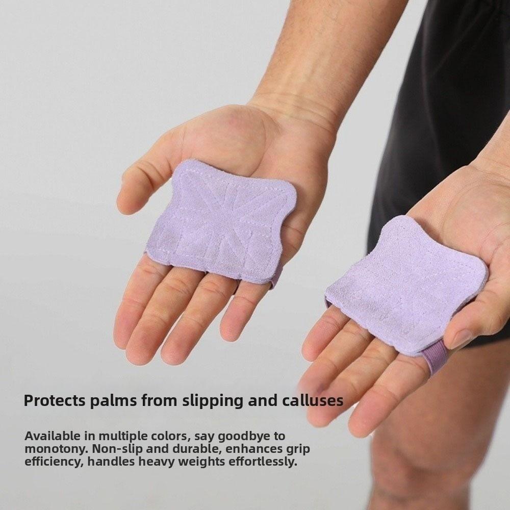 1 Pair Wear-resistant Fitness Four Fingers Gloves Anti-slip Training Palm Guard Weight Lifting