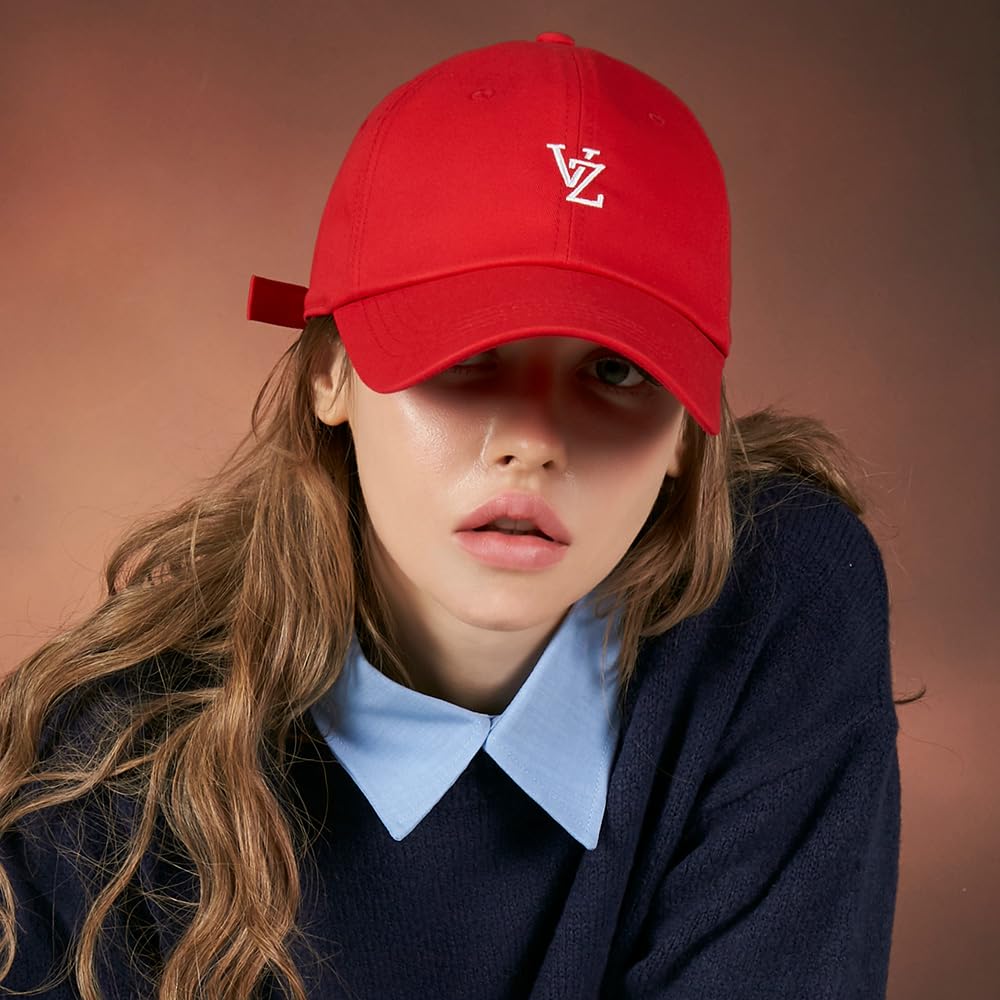 Мягкая бейсболка Bazaar Monogram с застежкой-молнией Мягкая бейсболка с застежкой-молнией Красный 8 цветов Кепка унисекс Корейский стиль Корейский бренд Корейская модная шляпа Защита от ультрафиолета УФ