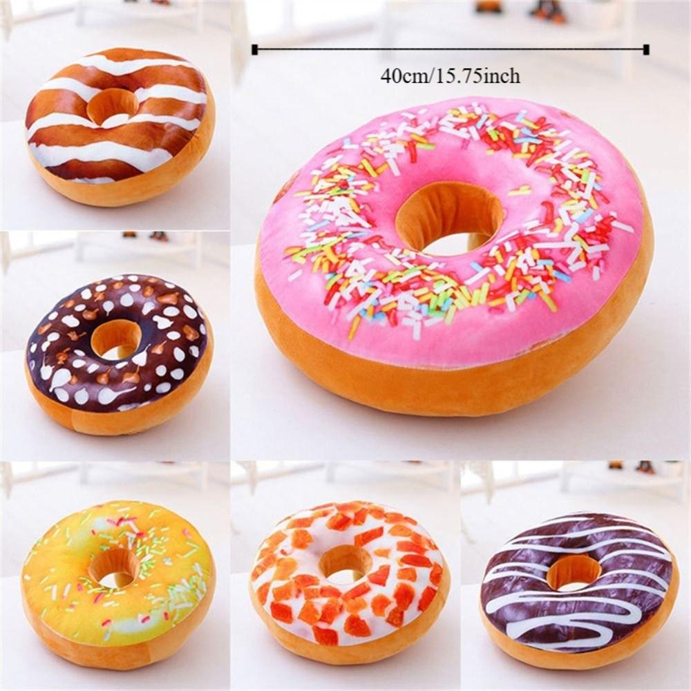Pillow Cover Sofa Chocolates Donut Donut Stuffed Toys Seat Cushion Donut Plush Toy Pillow Doughnut