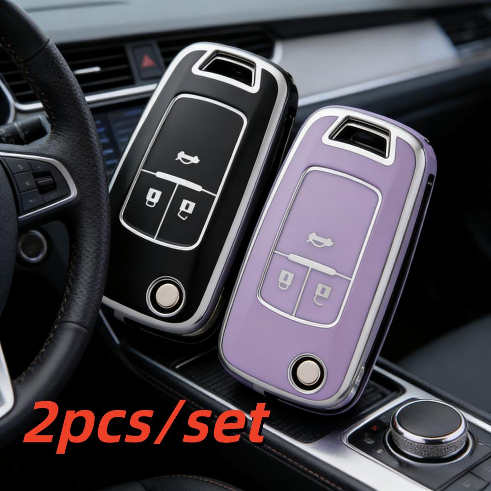 2 шт. Чехлы для корпуса автомобильного ключа для Opel Astra Corsa Mokka Buick Chevrolet Cruze Aveo Malibu Trax Sail